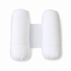 Ataja Bebé Plush Blanco con Celeste