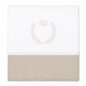 Sabanitas Para Personalizar con Bordado-Blanco con Beige