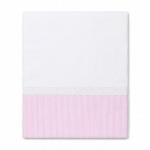 Sabanitas Para Personalizar con Bordado-Blanco con Rosa