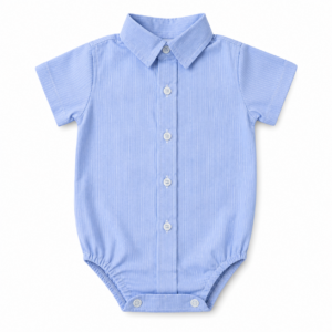Camisa Body mangas cortas Bebe'i Azul rayita