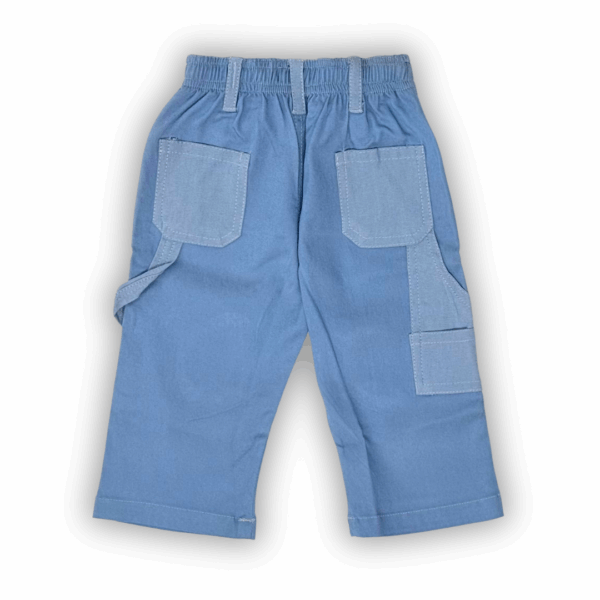 Pantalón BB Goma Simil jean Celeste - Imagen 2