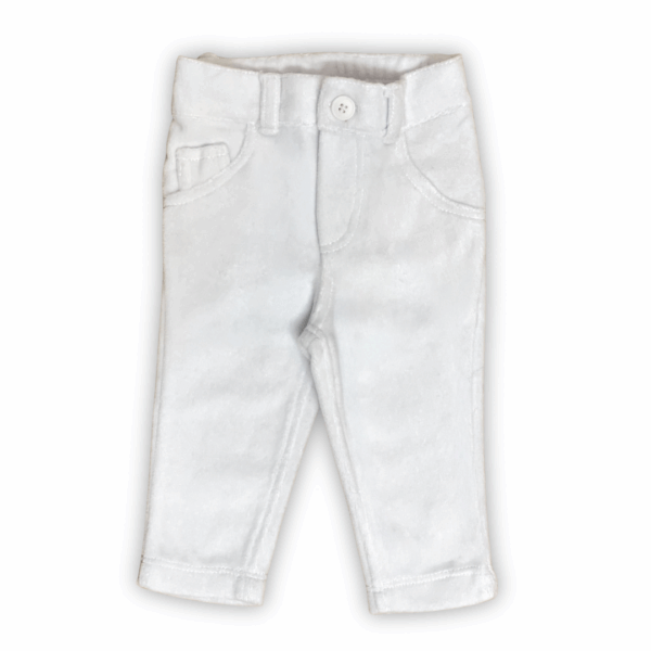 Pantalón Chupin Baby Blanco Plush