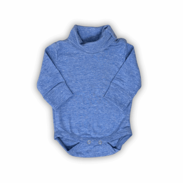 Body mangas largas polera Celeste