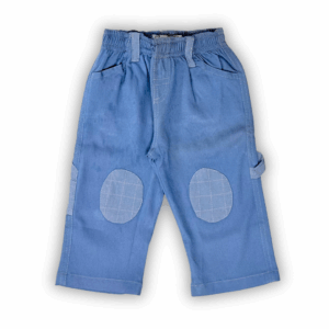 Pantalón BB Goma Simil jean Celeste