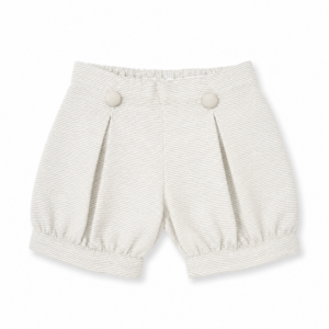 Short Jackard Pedro Tabla Beige Sin Tirante