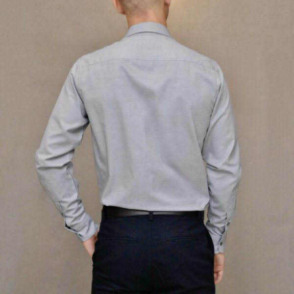 Camisa Cristian M/L Oxford Gris - Imagen 2