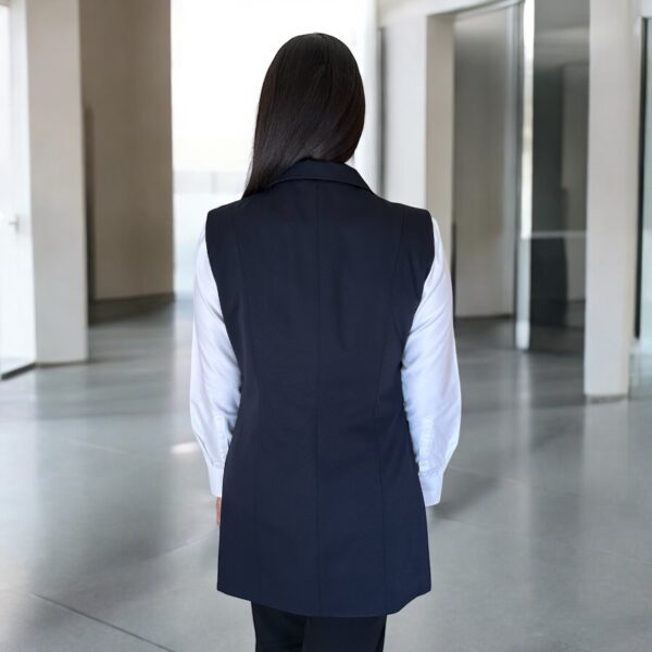 Chaqueta sin manga azul marino - Imagen 2