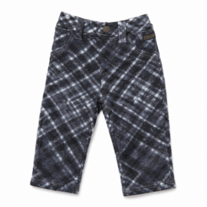 Pantalón Chupin Baby Cuadro Marron Celeste