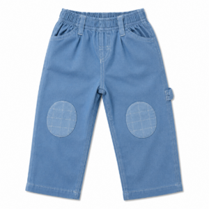 Pantalón BB Goma Simil jean Celeste