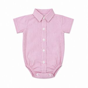 Camisa Body mangas cortas Bebe'i Rojo rayita