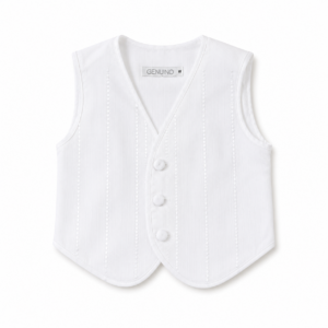 Chaleco Bordado Blanco