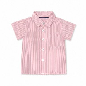 Camisa mangas cortas BB Rojo raya